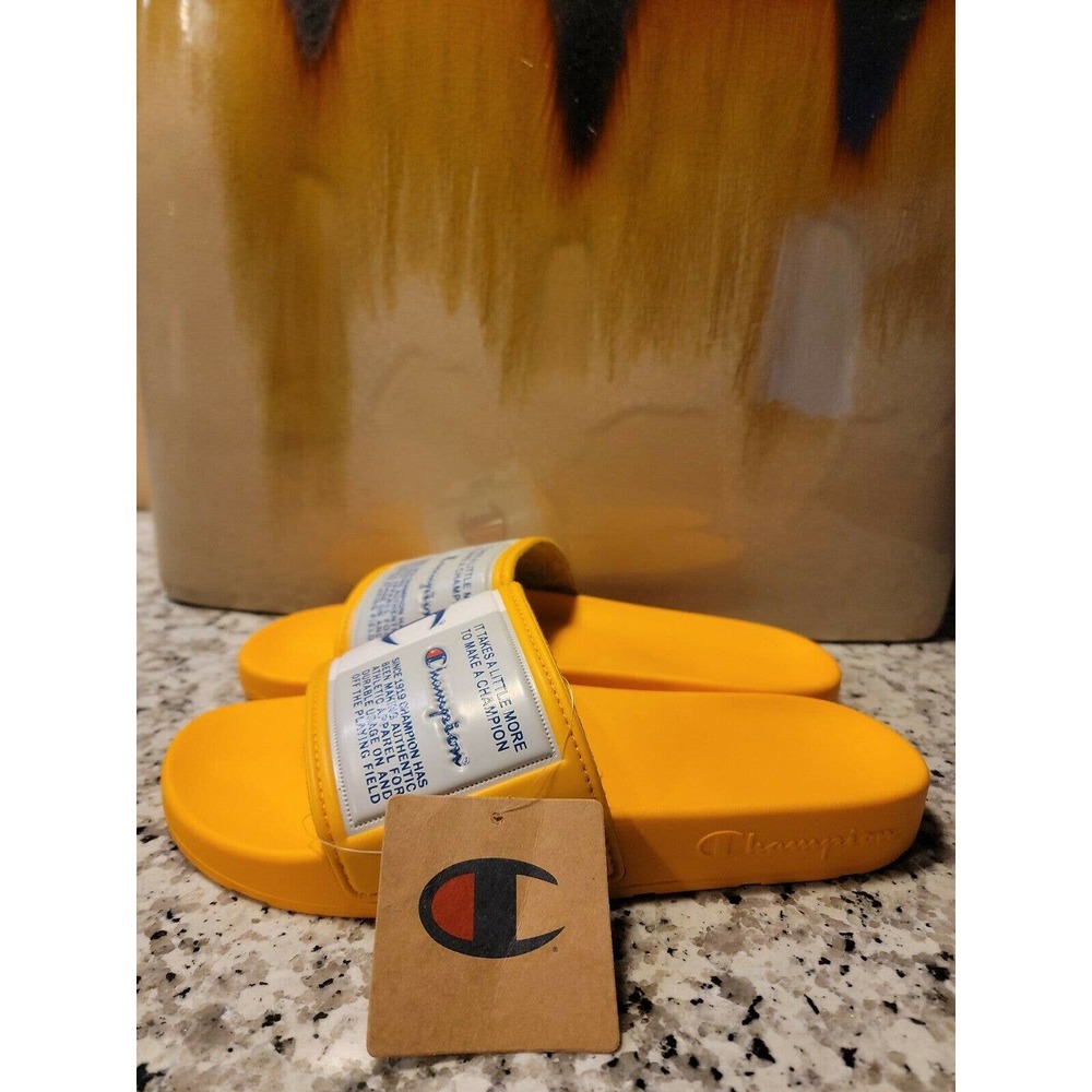 Champion Mens Ipo Jock Slides Gold Cm100143m Size 9